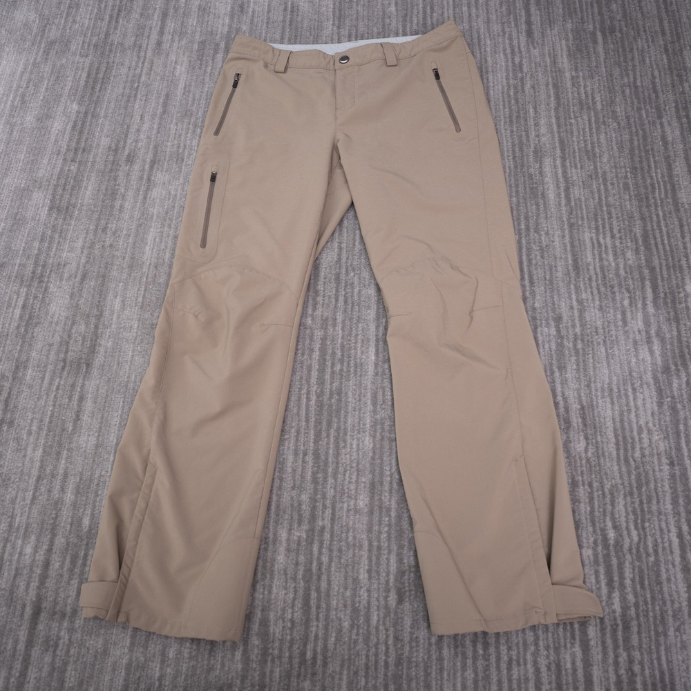 REI Hiking Pants Womens 10 Petite Tan Good Stretch Outdoor Cargo Trousers